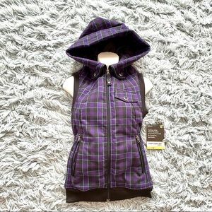 Burton Dry Ride Plaid Hooded Women's Vest